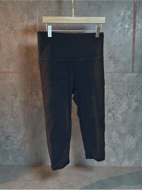 Elation High-rise Black Crop Leggings